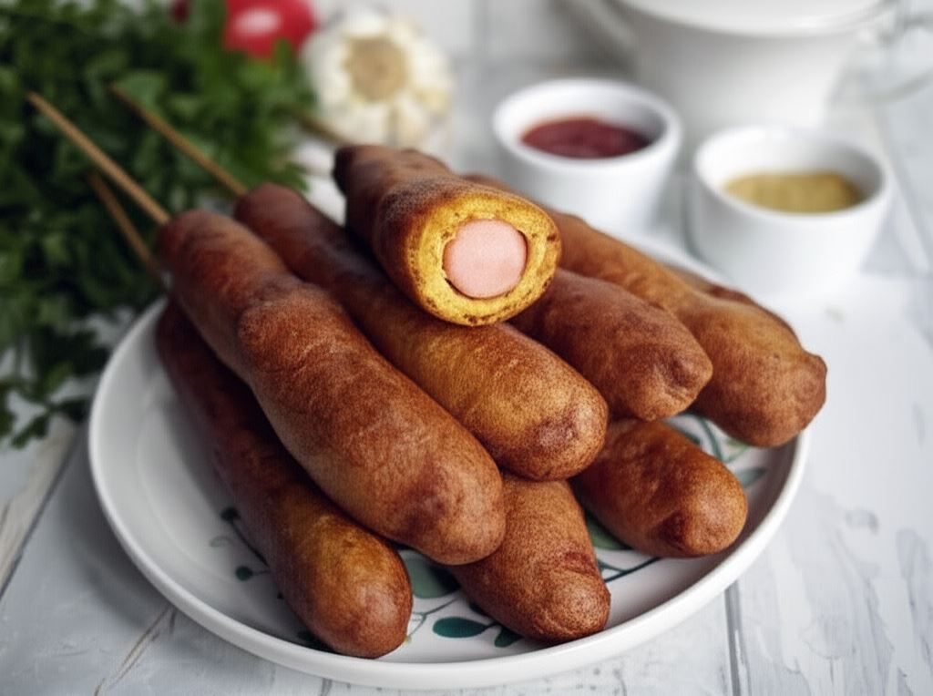 Amerykańskie corn dogs