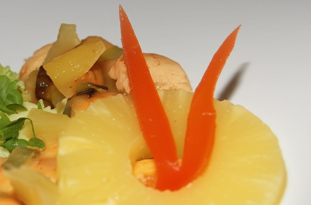 Ananasowo- orzeszkowy kurczak