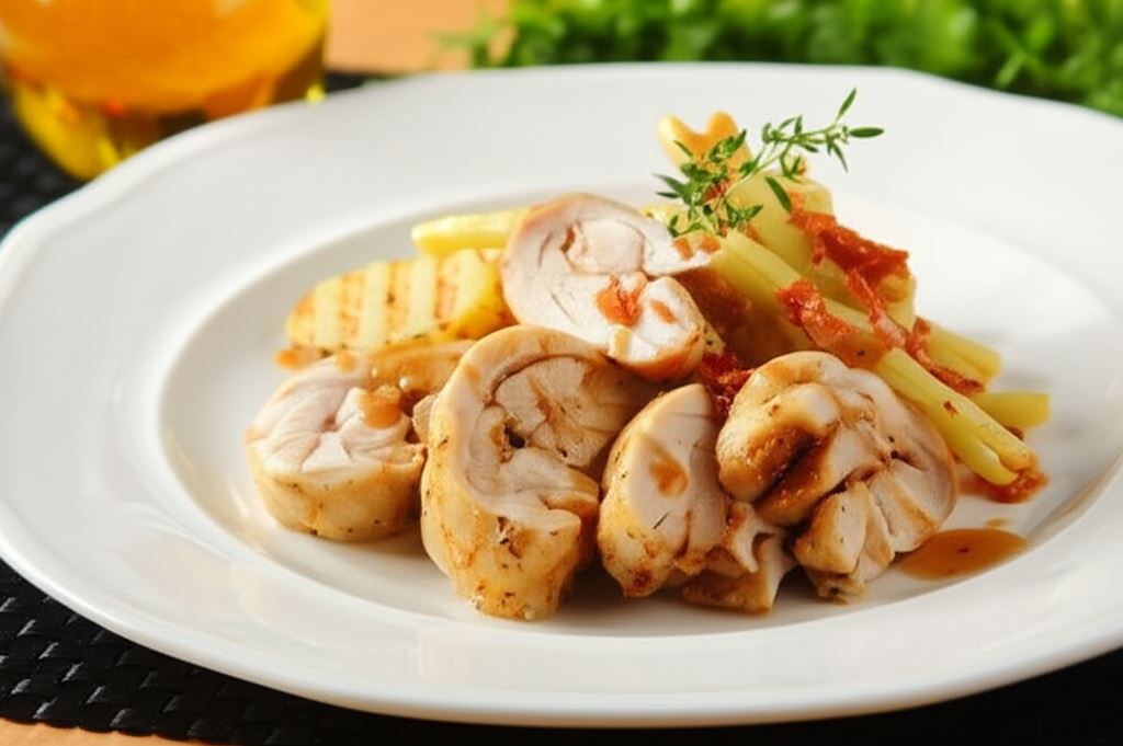 Antrykot z kurczaka z fasolką