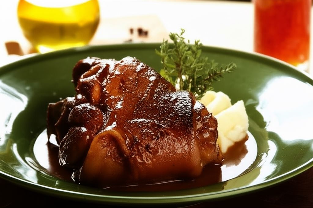 Aromatyczna golonka w ciemnym piwie