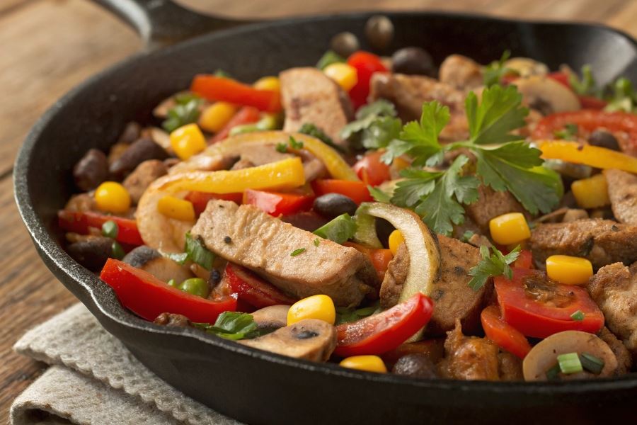 Aromatyczna meksykańska patelnia