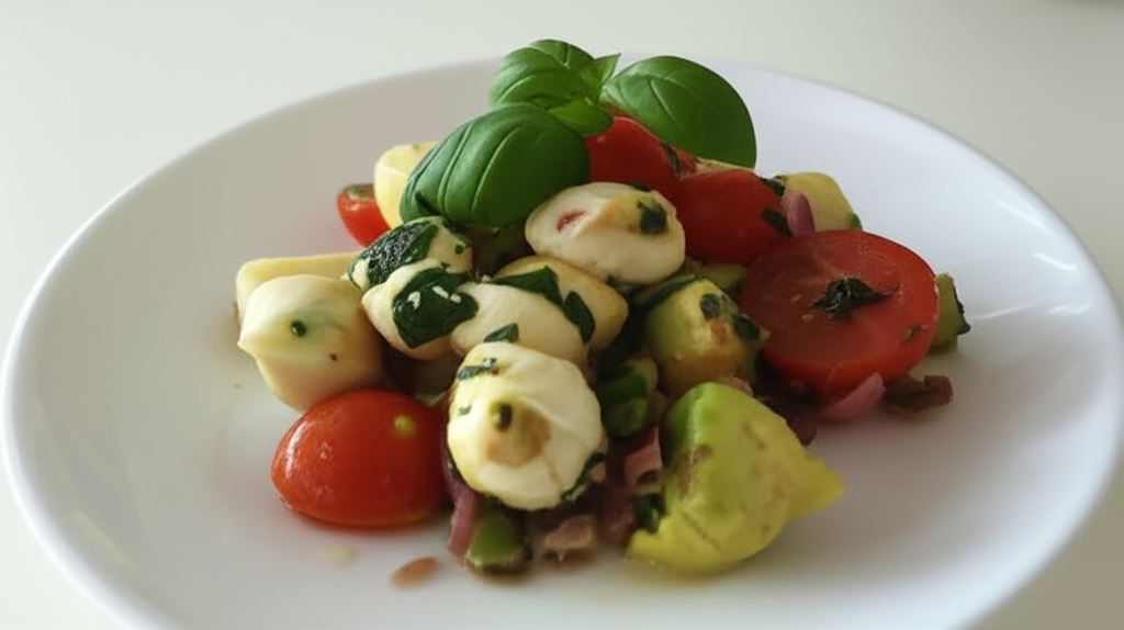 Aromatyczna włoska sałatka caprese