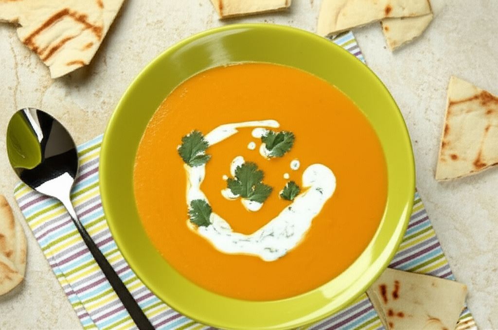 Aromatyczna zupa krem z batatów z curry