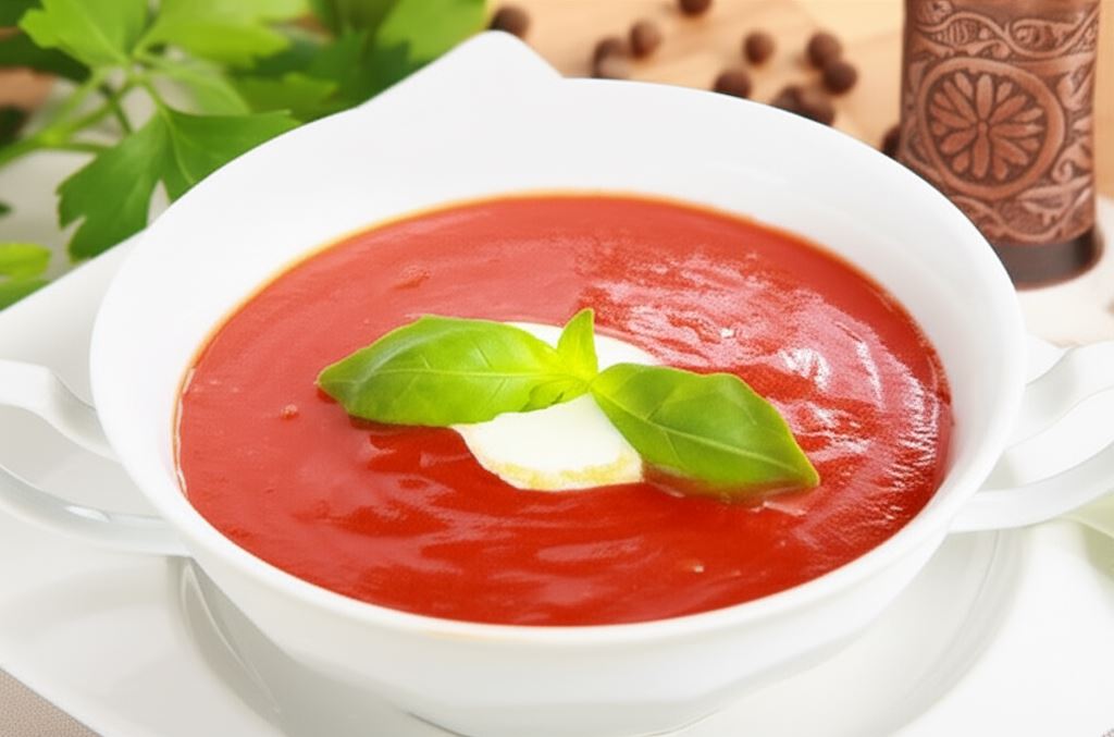 Aromatyczna zupa pomidorowa
