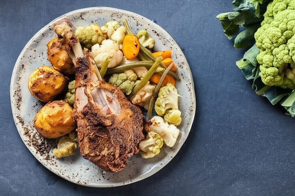 Aromatyczny indyk na parze w ziołach