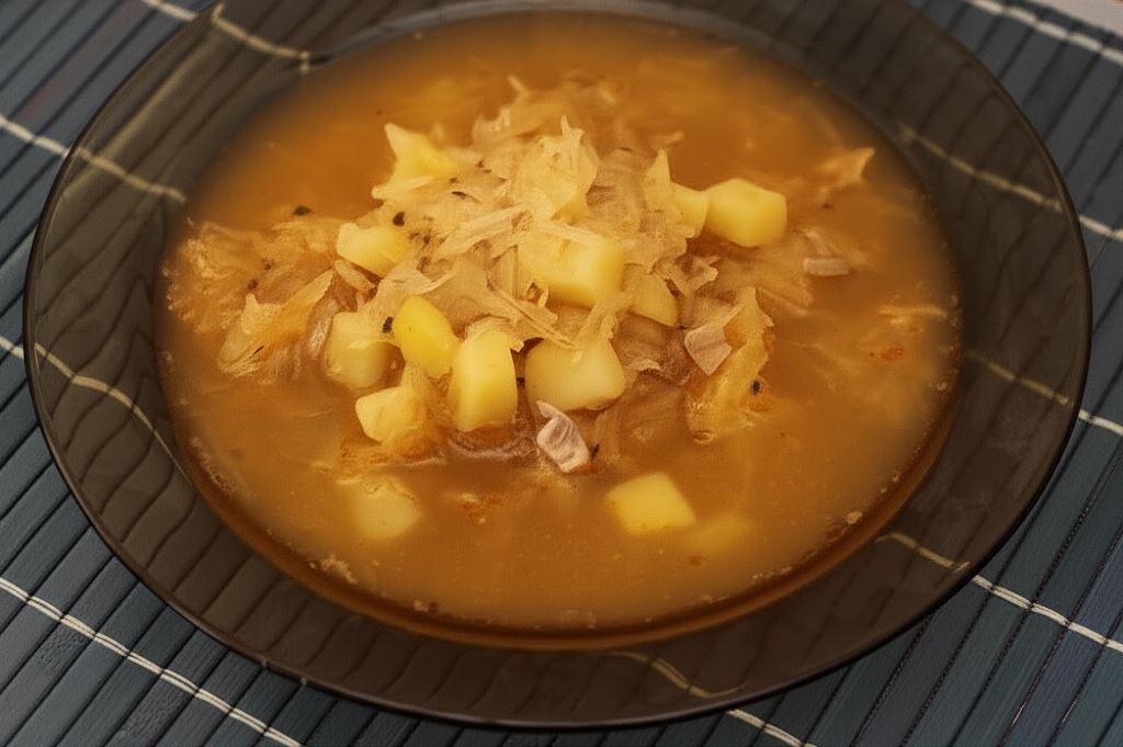 Aromatyczny kapuśniak z kiszonej kapusty