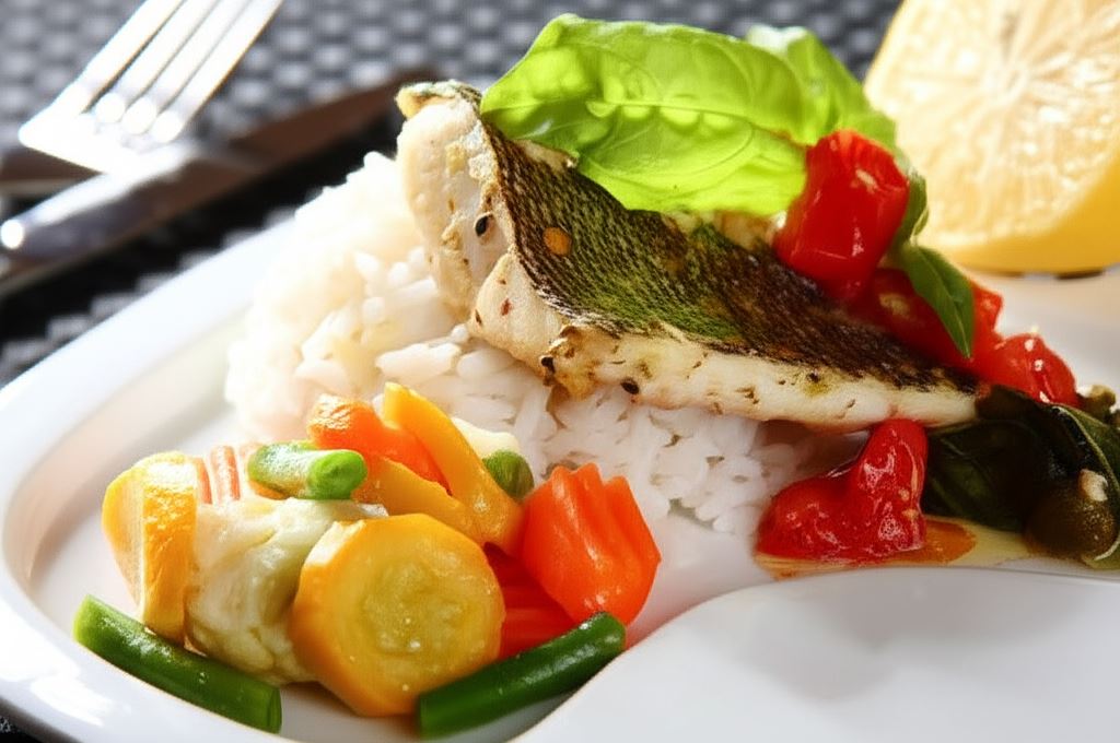 Aromatyczny sandacz w ziołach