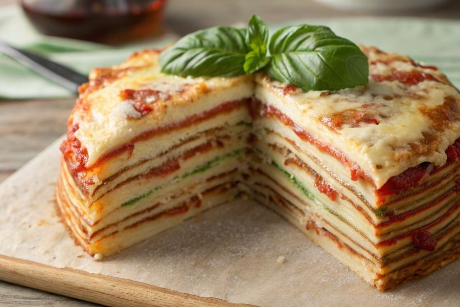 Aromatyczny tort naleśnikowy