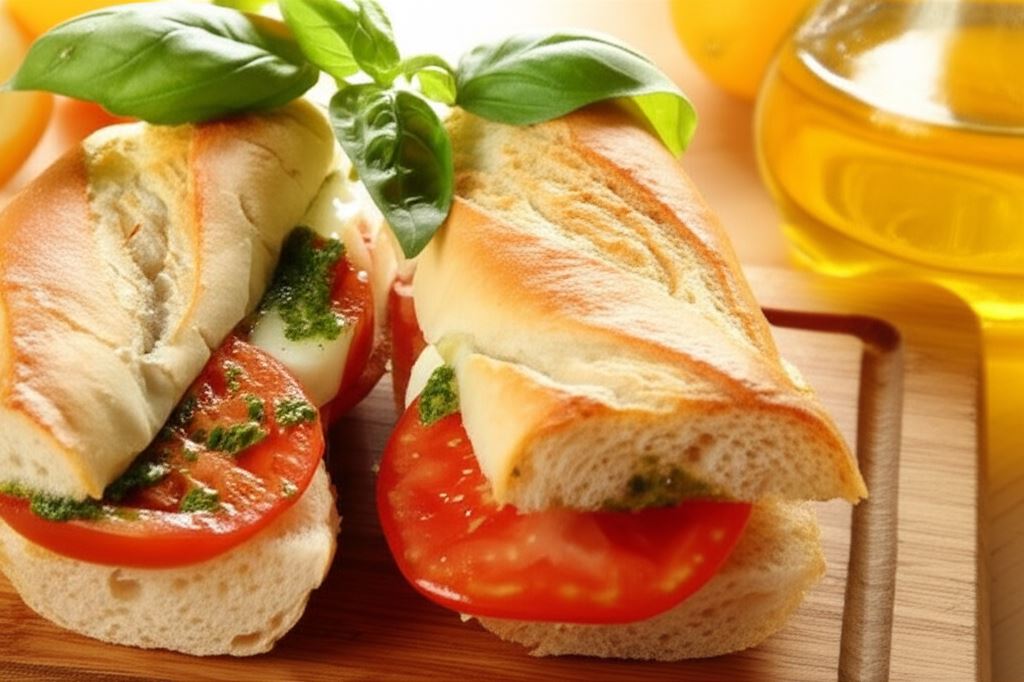 Bagietka z mozzarellą