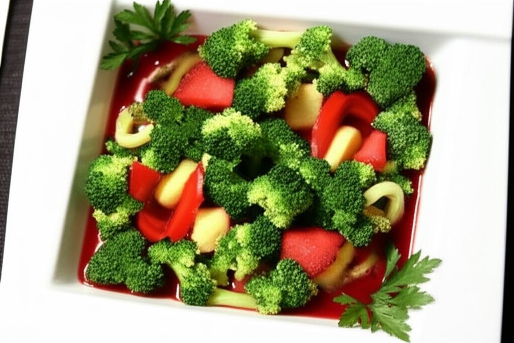 Barszcz czerwony z owocami