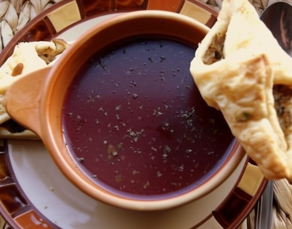 Barszczyk z kapuśniaczkami