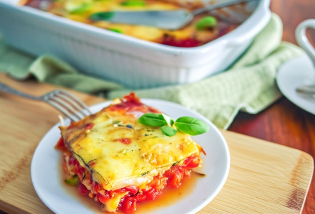 Bezglutenowa lasagne z cukinii