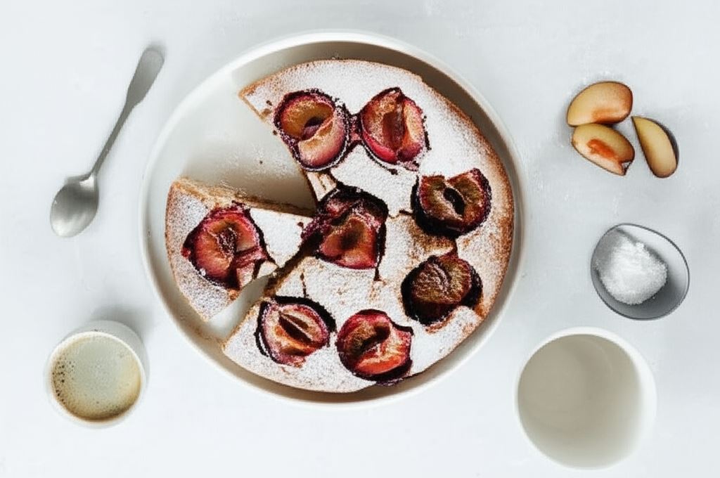 Bezglutenowe ciasto ze śliwkami