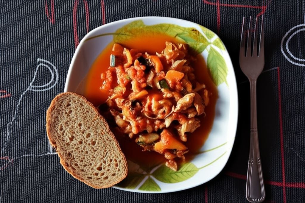 Bigos z kapusty włoskiej z cukinią