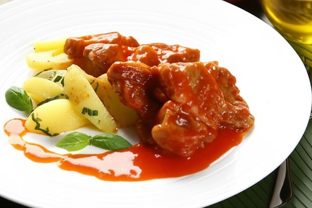 Bitki wieprzowe z sosem pomidorowym