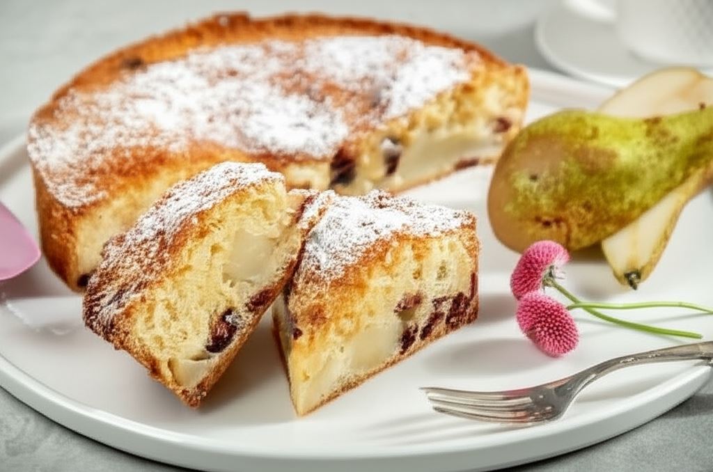 Błyskawiczne ciasto gruszkowe