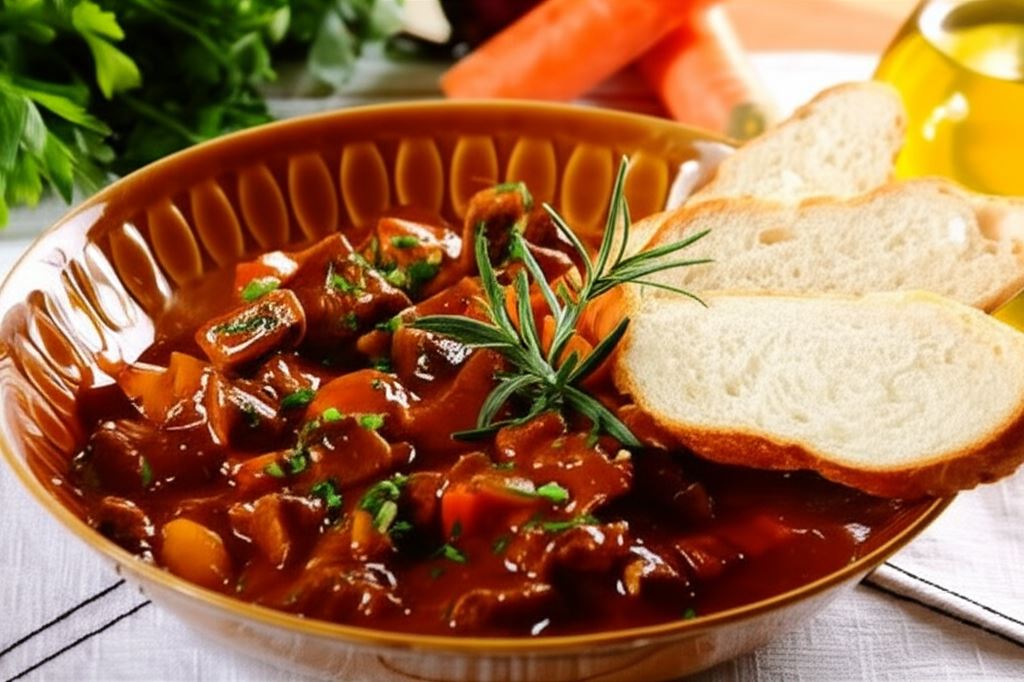 Bogracz z pieczarką