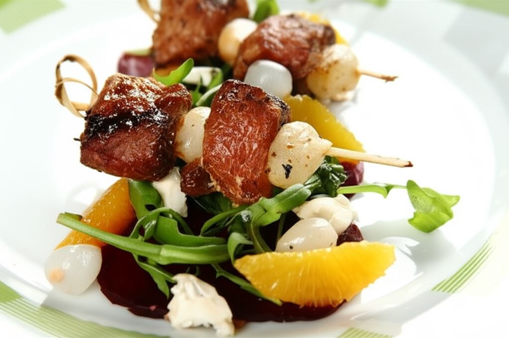 Broschettes z piersi kaczki