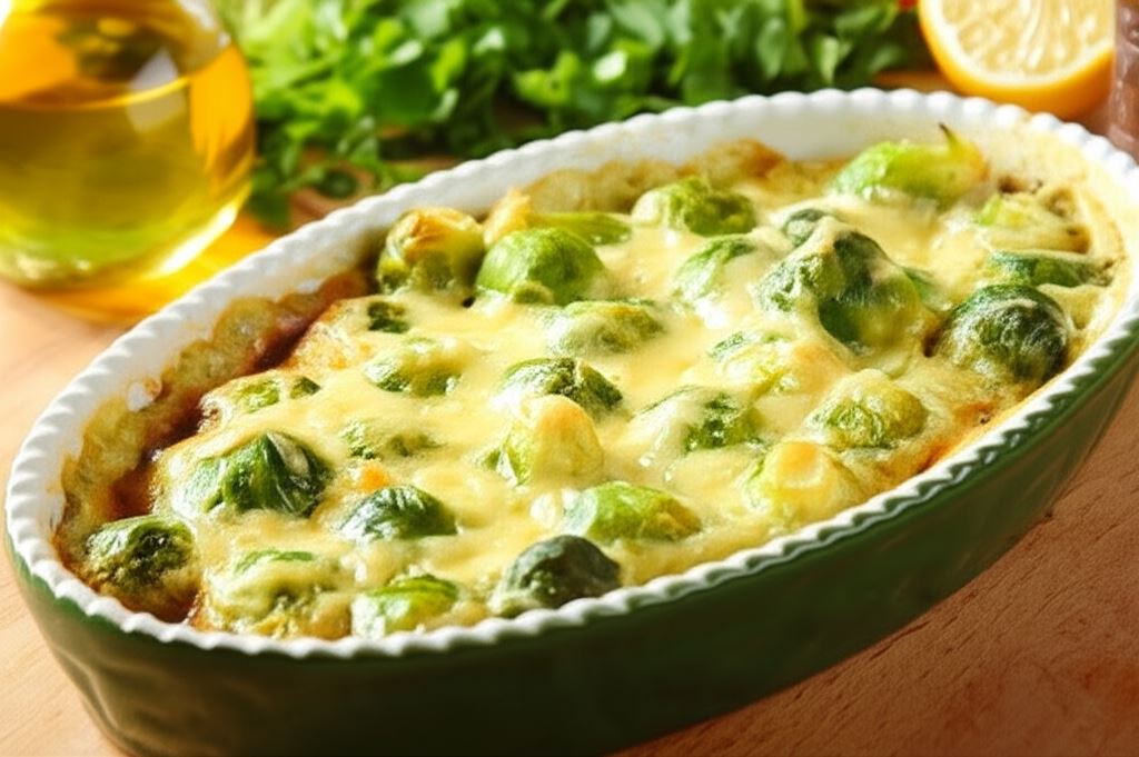 Brukselka zapiekana w sosie