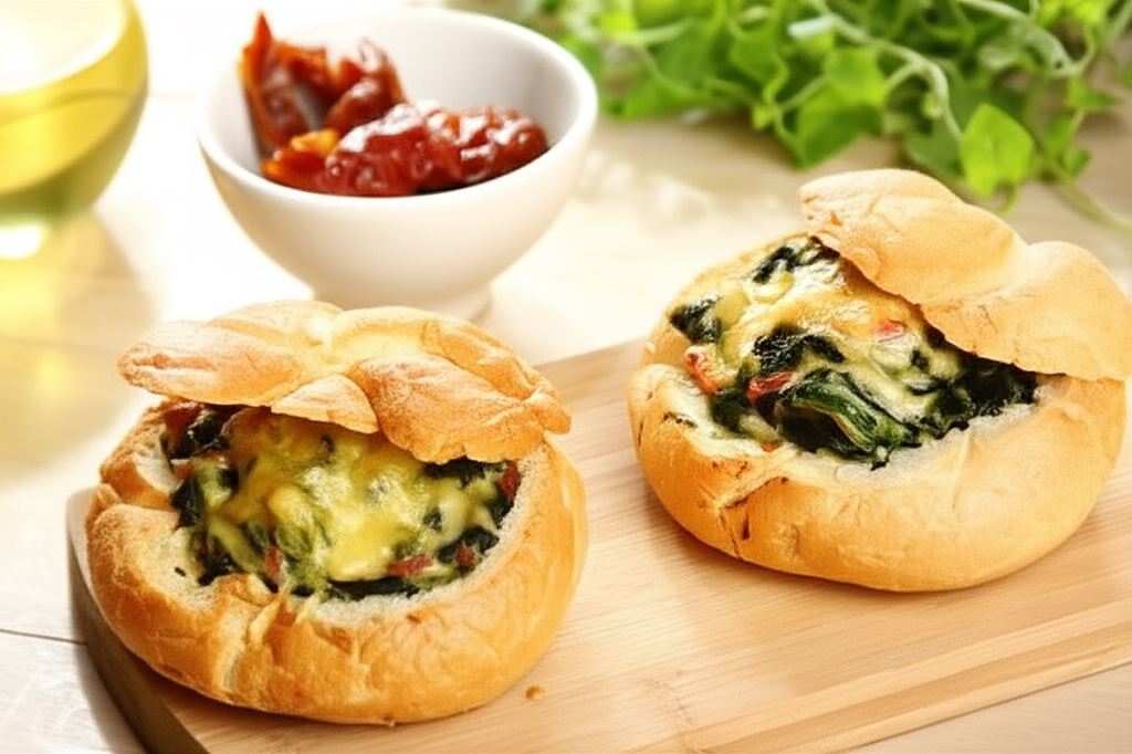 Bułeczki ze szpinakiem