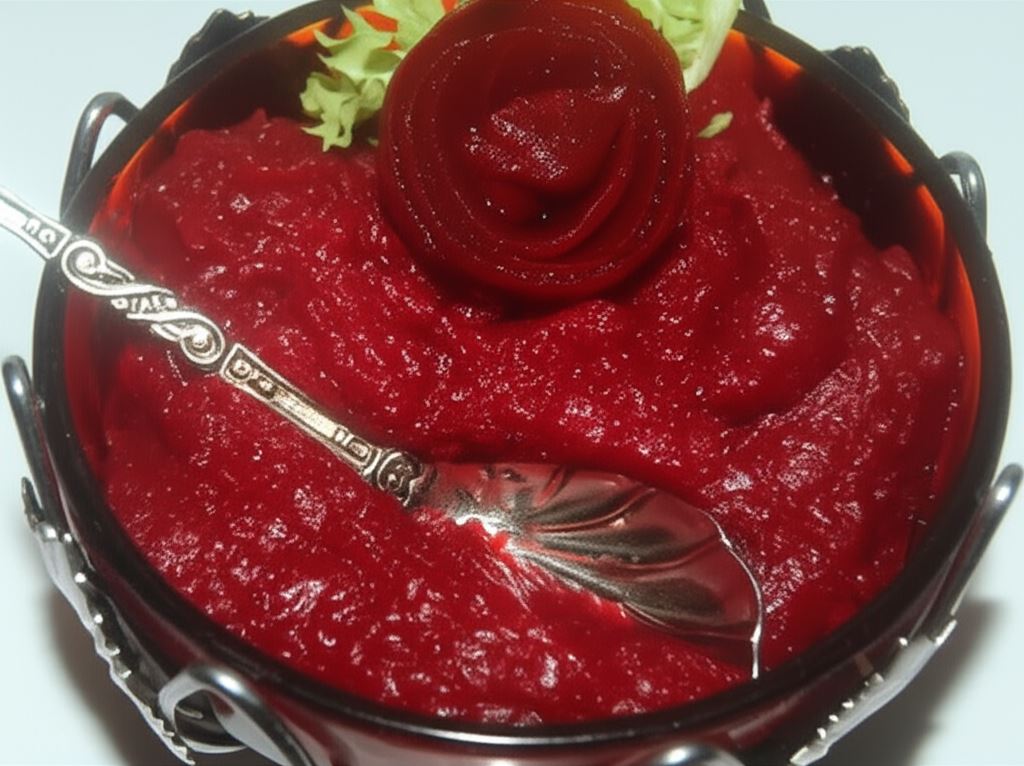 Buraczki zasmażane na czosnkowo