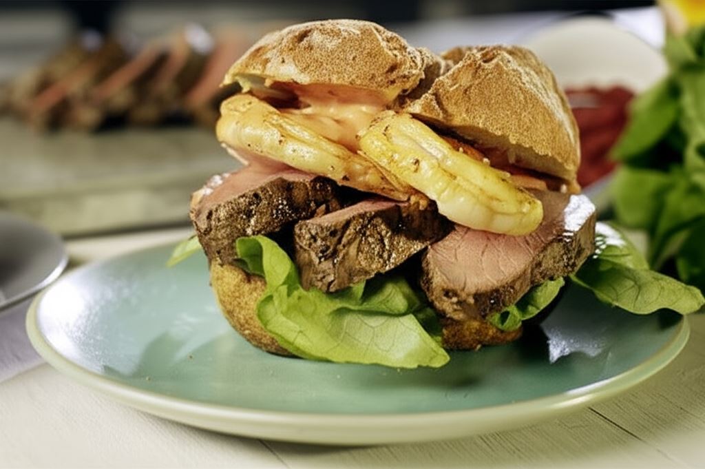 Burger Surf 'n' Turf