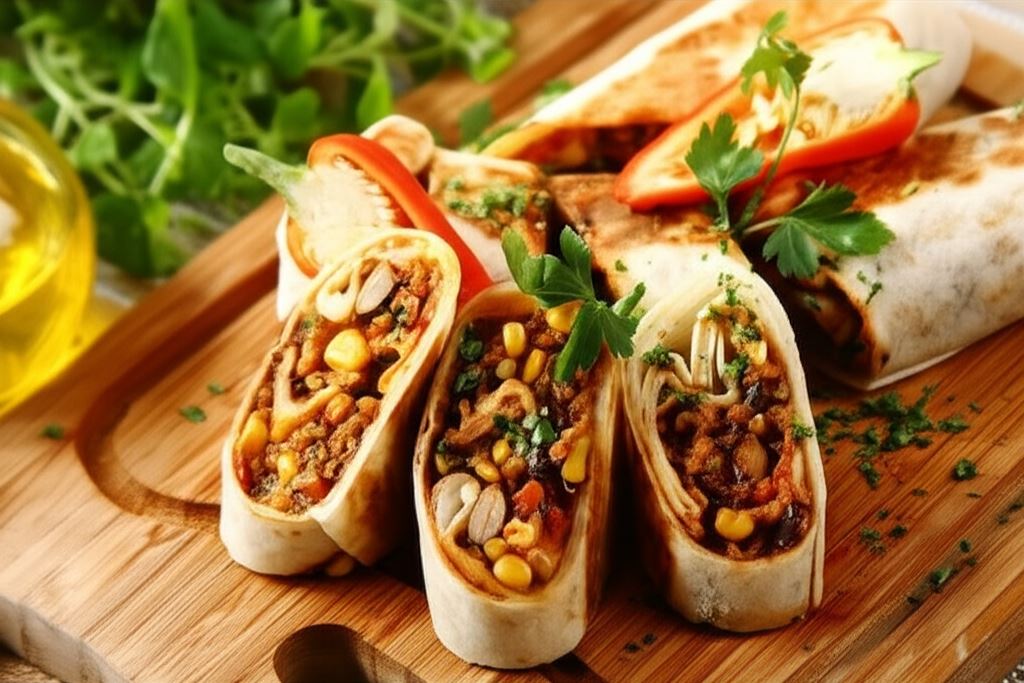 Burrito z baraniną i czosnkiem