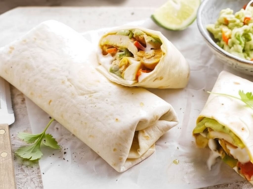 Burrito z kurczakiem i awokado