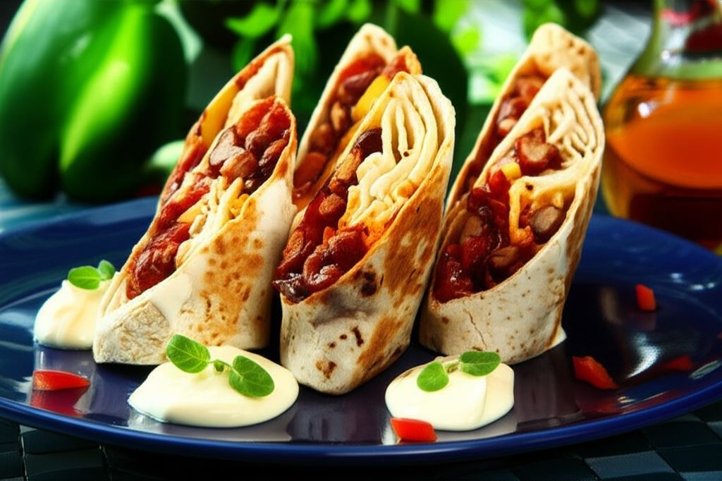 Burrito z mięsem mielonym