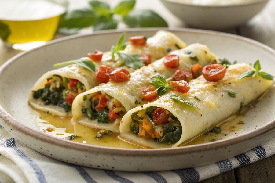 Cannelloni nadziewane warzywami