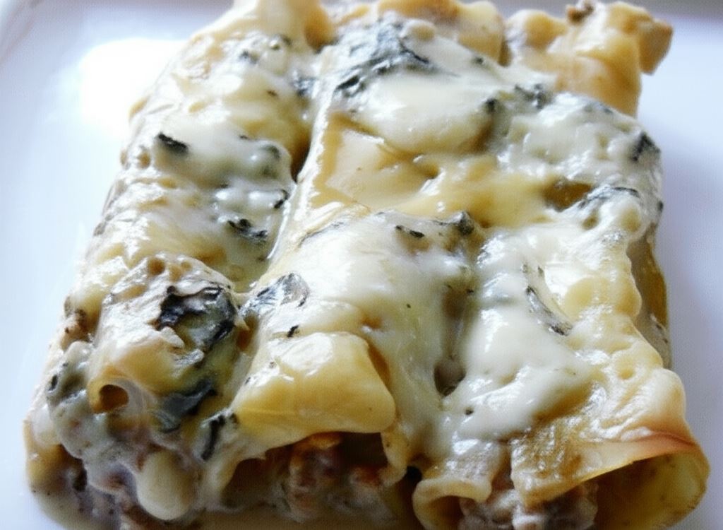 Cannelloni pod niebieską pierzynką