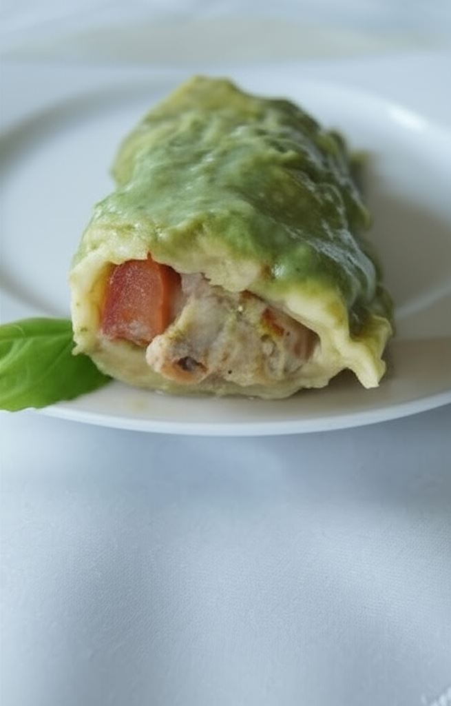 Cannelloni w zielonym sosie