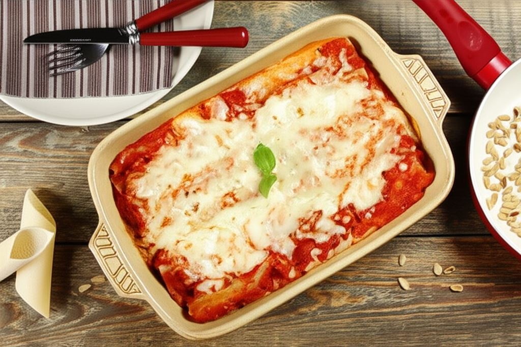 Cannelloni z mozzarellą i suszonymi pomidorami