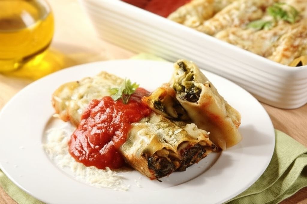 Cannelloni ze szpinakiem i serem feta