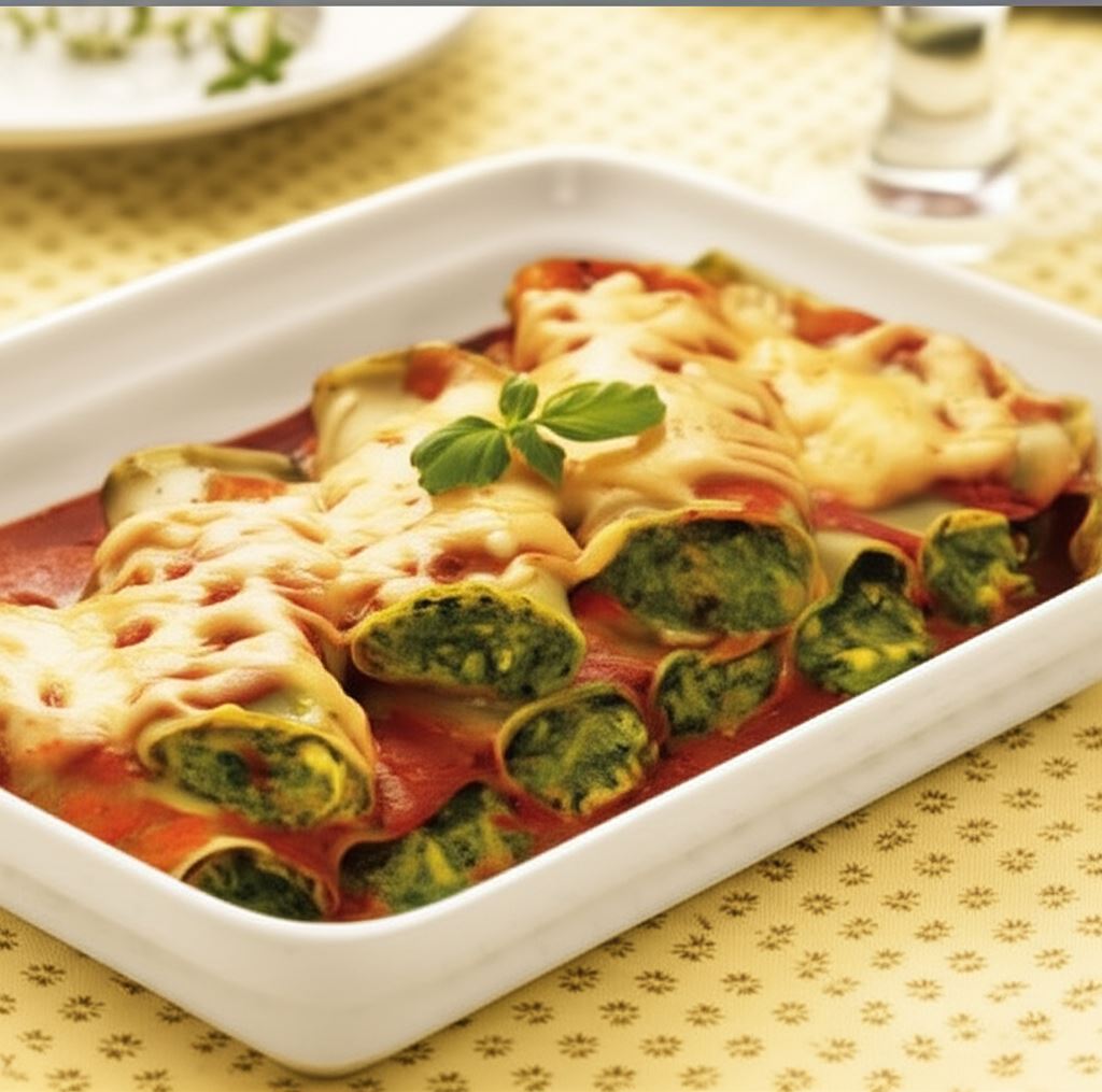 Cannelloni ze szpinakiem
