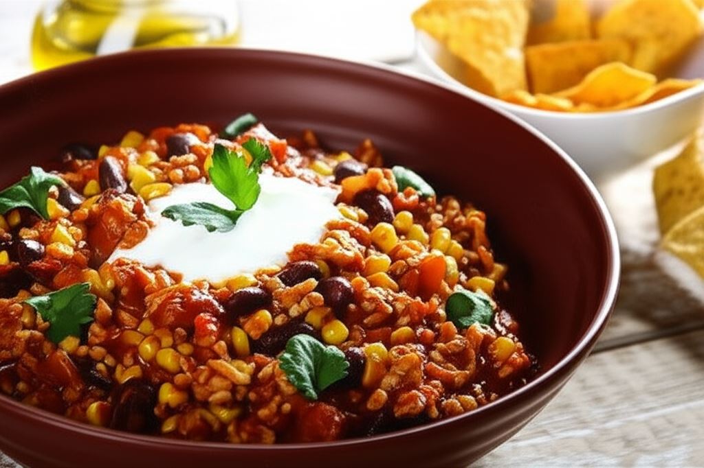 Chili con carne w pomidorach
