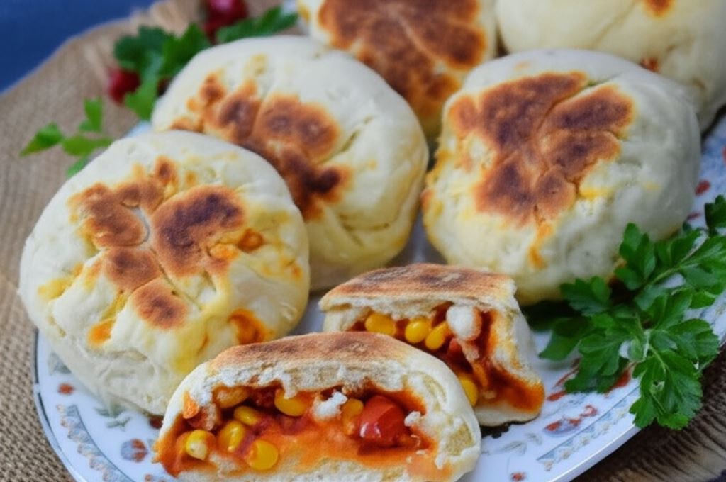 Chlebki marokańskie z warzywnym nadzieniem