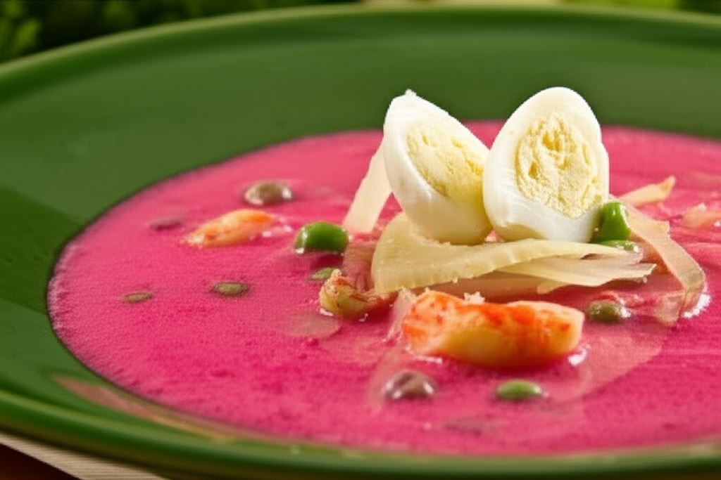 Chłodnik litewski z jajkiem