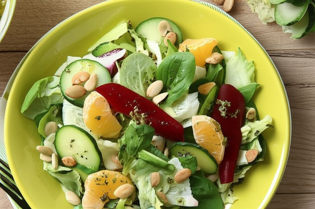 Chrupiąca sałata z burakami i mandarynką