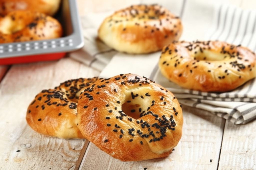 Chrupiące Bajgle z sezamem