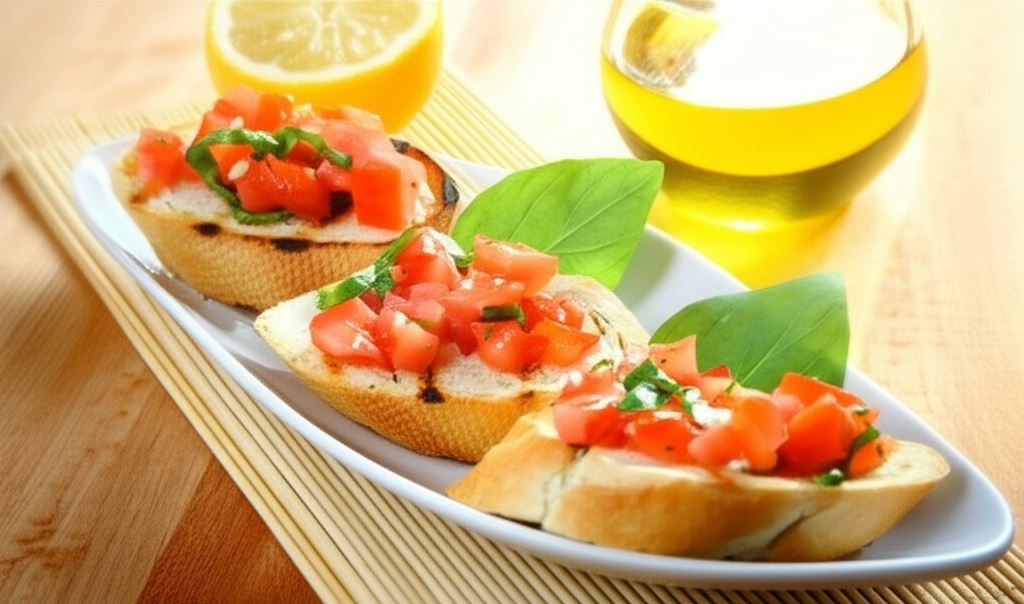 Chrupiące grzanki z pomidorową salsą