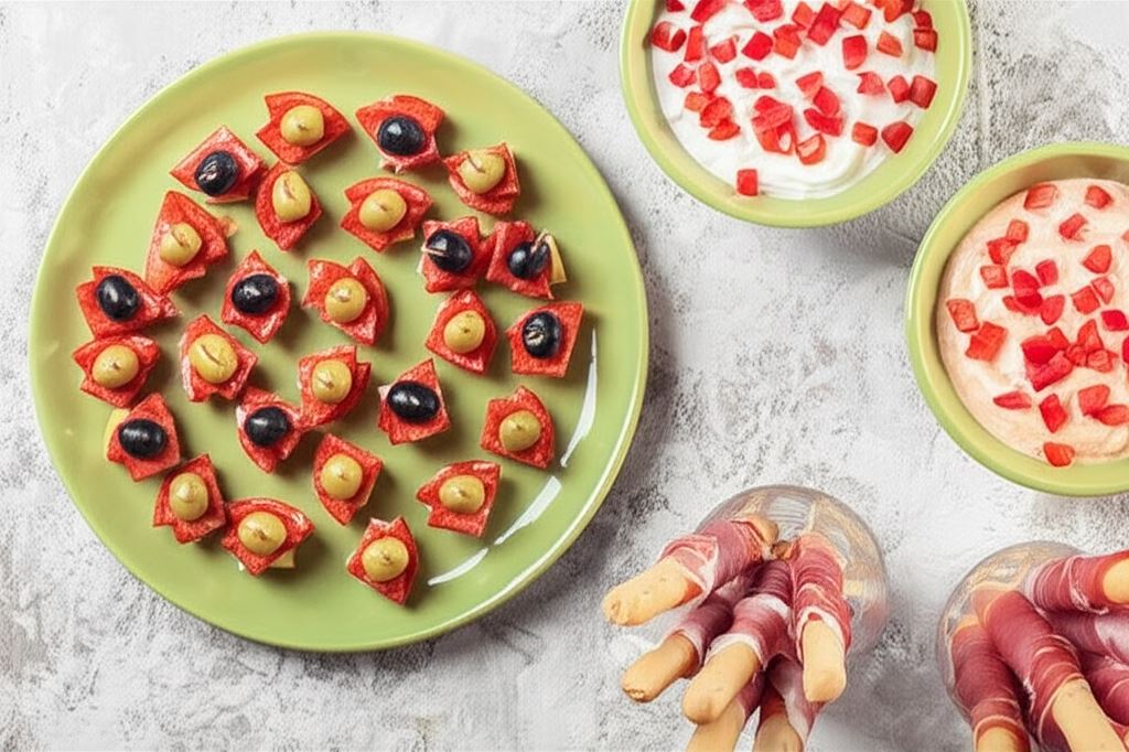 Chrupiące paluszki grissini z serowymi dipami