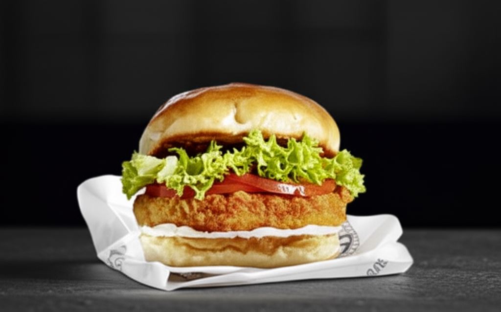 Chrupiące roślinne burgery