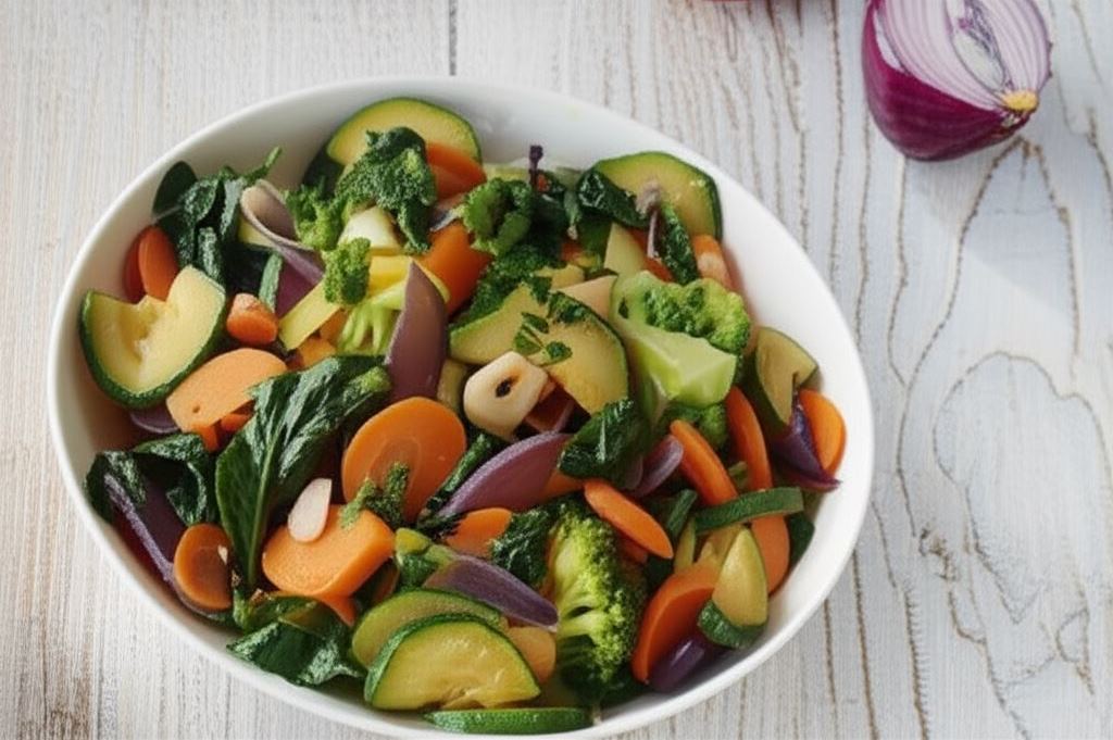 Chrupiące warzywa z patelni