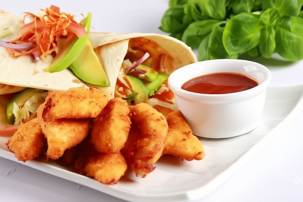 Chrupiący kurczak z tortillą