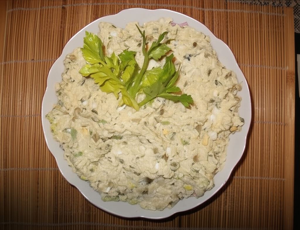 Chrzanowa sałatka z pstrągiem