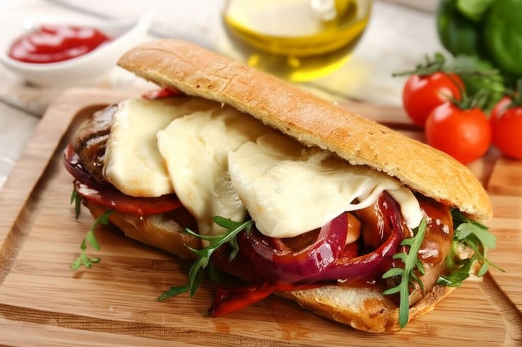 Ciabatta z grillowanymi warzywami
