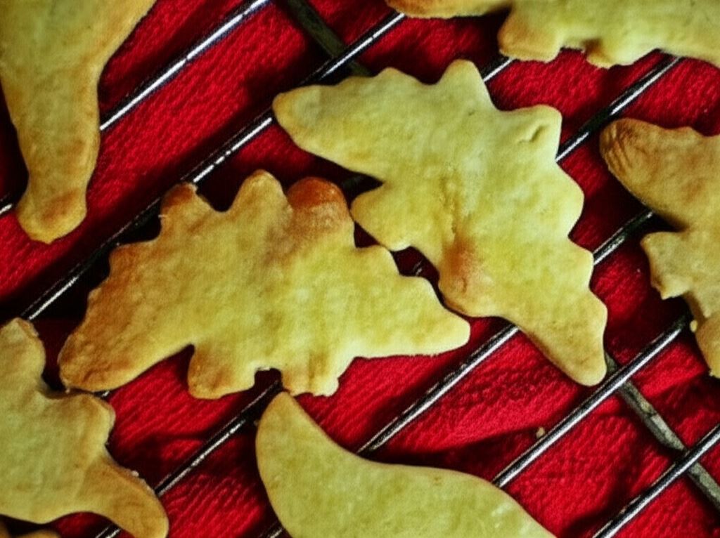 Ciasteczka marcepanowe dinozaury