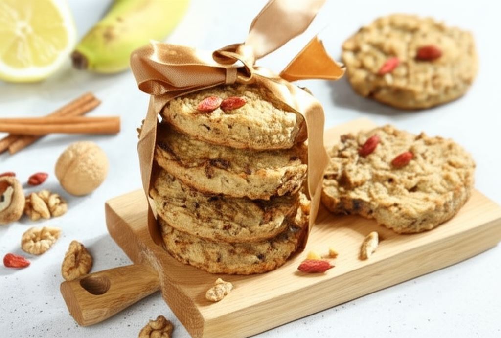 Ciastka owsiane słodzone bananem