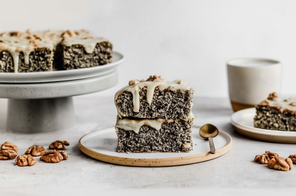 Ciasto makowe z mleczną polewą